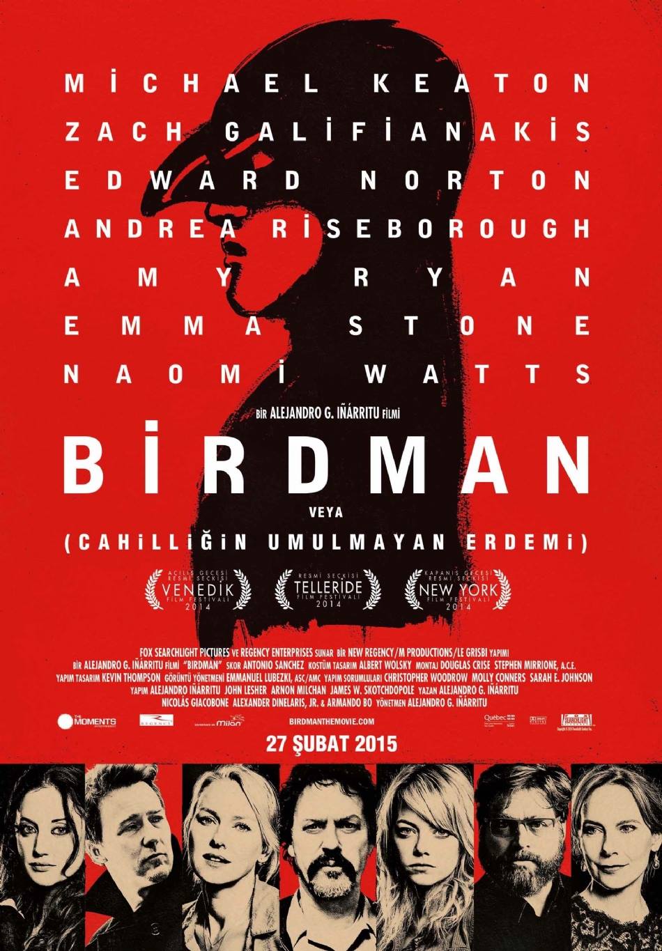 Birdman or (The Unexpected Virtue of Ignorance)-Birdman veya (Cahilliğin Umulmayan Erdemi