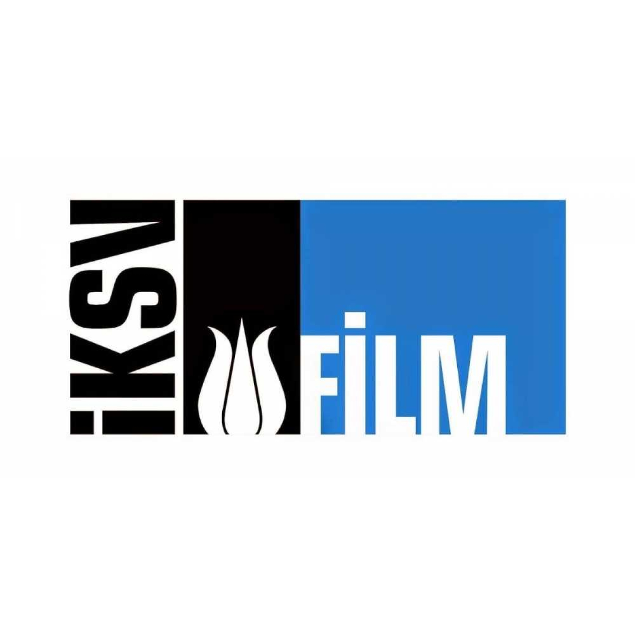 İstanbul Kültür Sanat Vakfı (İKSV) Film Festivali'ni temsil eden, siyah ve mavi renklerin hakim olduğu, lale figürlü kurumsal logo.